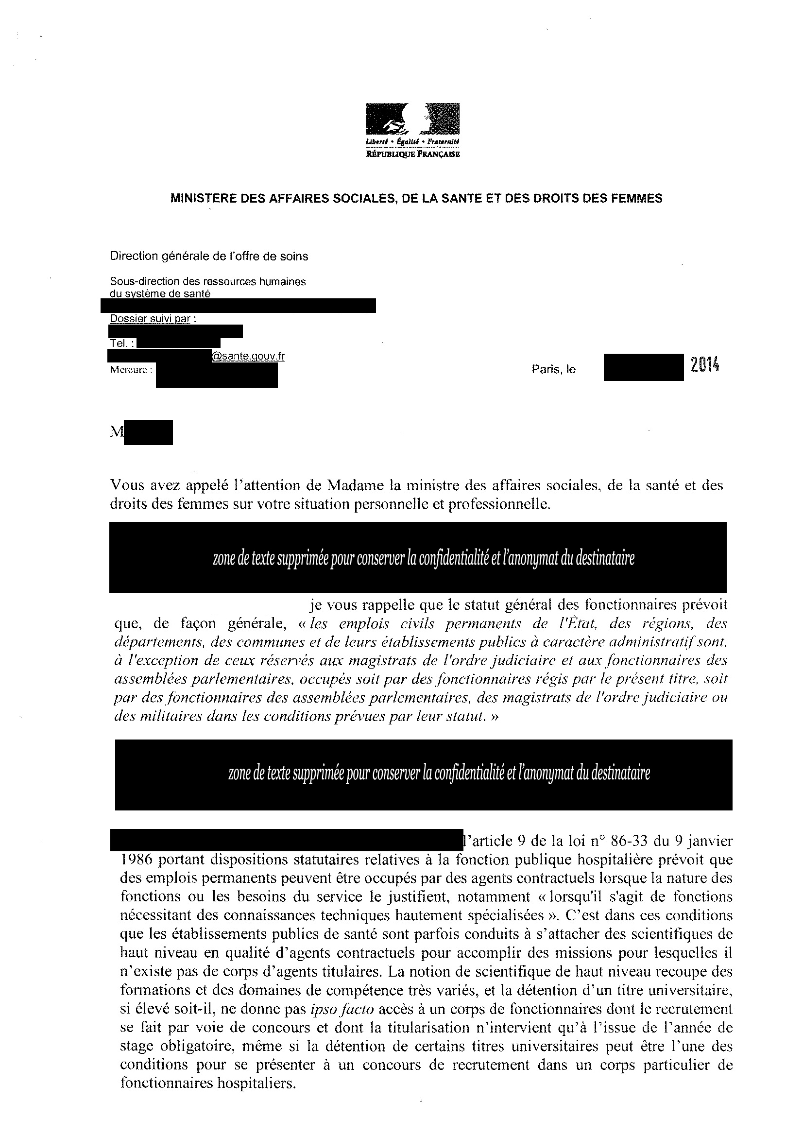 lettre_ministere santé