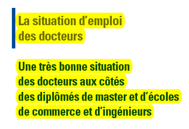 Note du ministère de l'Enseignement supérieur sur la situation des docteurs sur le marché du travail